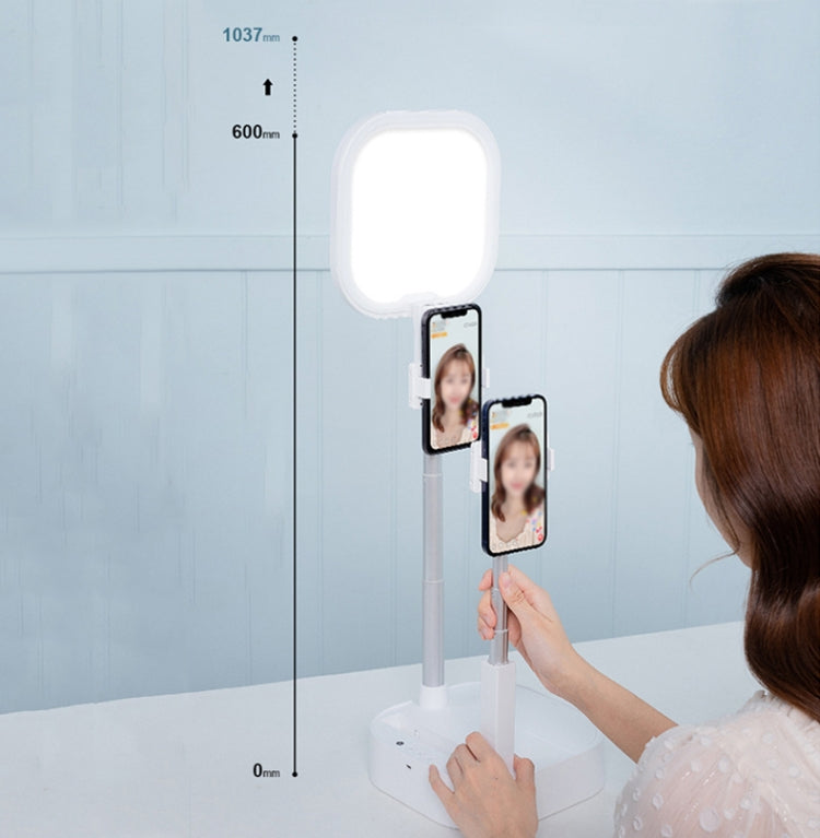 V8 Dual-Camera con rotazione a 360 gradi Live Stand a riempimento di luce, specifiche:, Holder, Holder + Remote, Holder + Storage Bag, Holder + Remote + Storage Bag