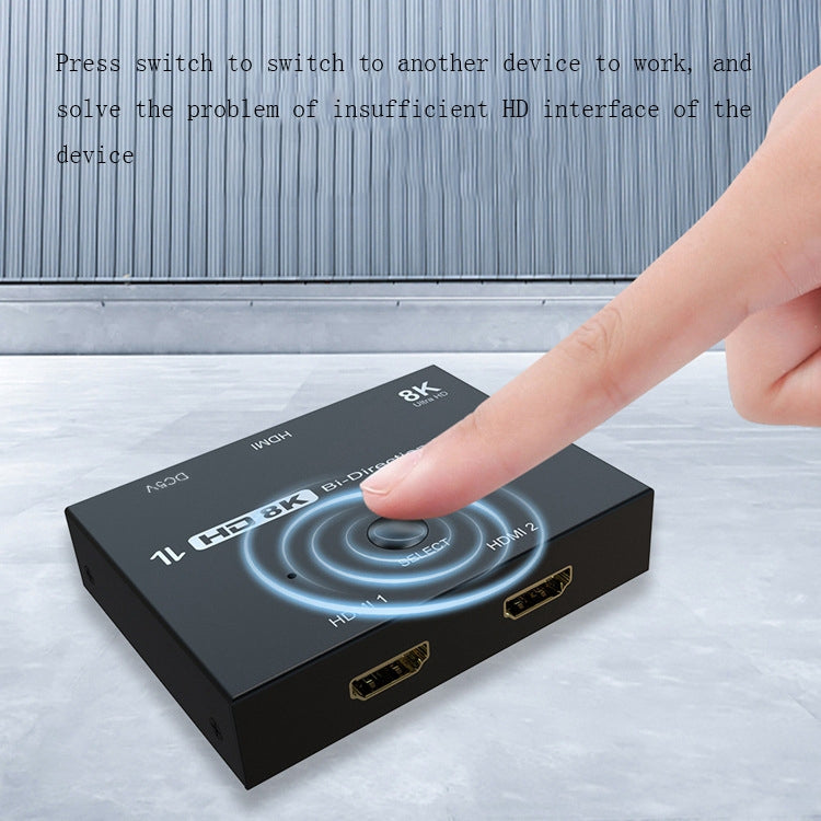 F0301 HDMI 2.1 Switcher bidirezionale PS5 Switcher dedicato ad alta definizione One-In-Two, F0301