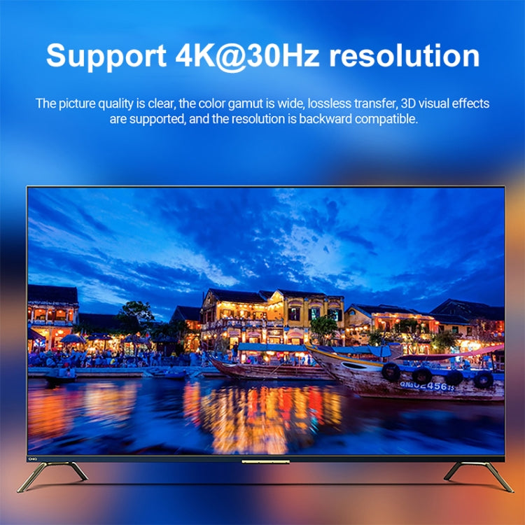 Interruttore HDMI HD da 2 a 1 uscita, 4K 30Hz Black