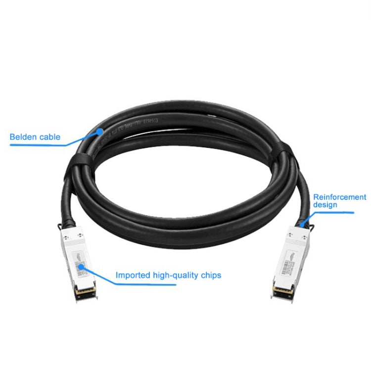 Cavo dati QSFP+ in rame ottico Cavo ad alta velocità per server, 1m, 2m, 3m, 5m