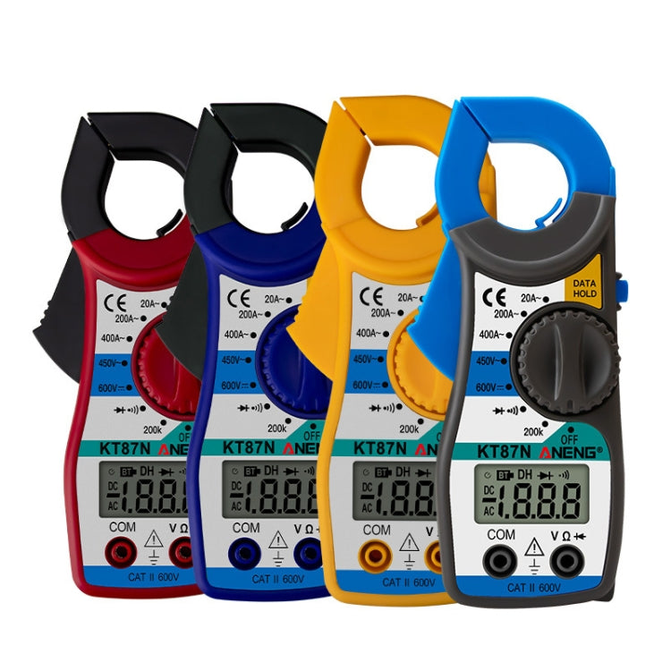 ANENG KT-87N Multimetro per la misurazione della tensione e della corrente a pinza, Yellow, Red, Blue, Gray
