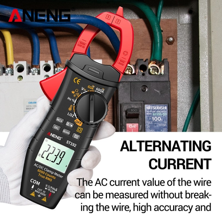 ANENG Misuratore digitale multifunzionale a pinza CA e CC, ST190 Red, ST190 Black, ST191, ST192 600A DC Current, ST193 Intelligent Automatic