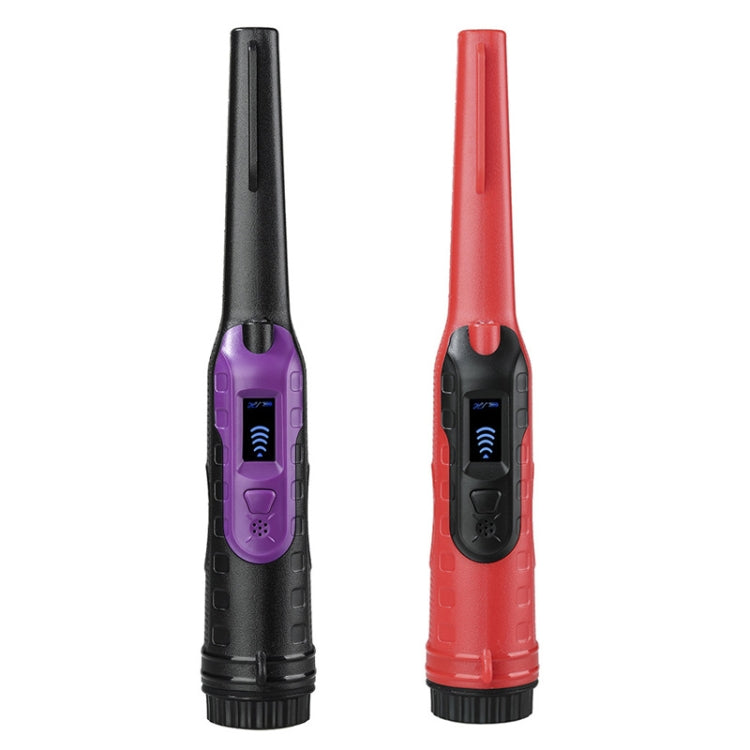 HS-11 Asta di posizionamento per rilevatore di metalli piccolo per caccia al tesoro portatile da esterno, Black Purple, Red Black