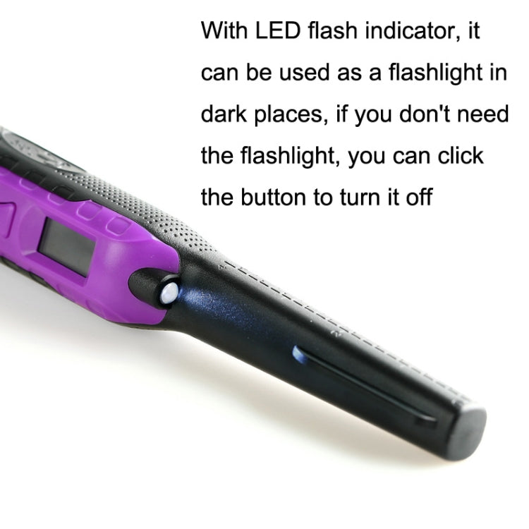 HS-11 Asta di posizionamento per rilevatore di metalli piccolo per caccia al tesoro portatile da esterno, Black Purple, Red Black