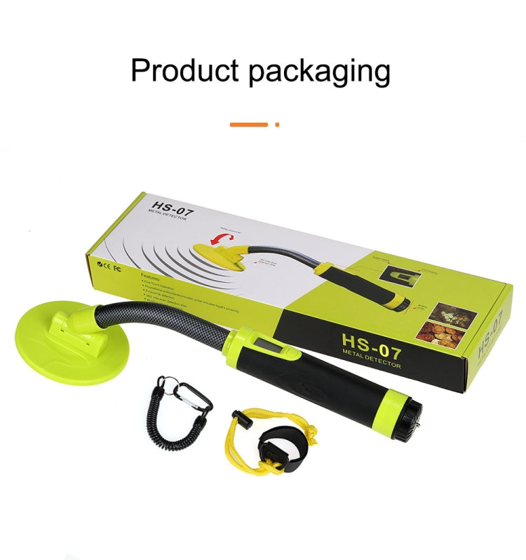 Asta di posizionamento del metal detector per la caccia al tesoro portatile HS-07, Orange, Green