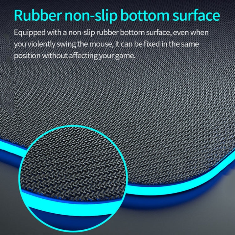 K9186 Mouse pad multifunzionale con illuminazione RGB e caricabatterie wireless