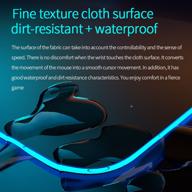 K9186 Mouse pad multifunzionale con illuminazione RGB e caricabatterie wireless