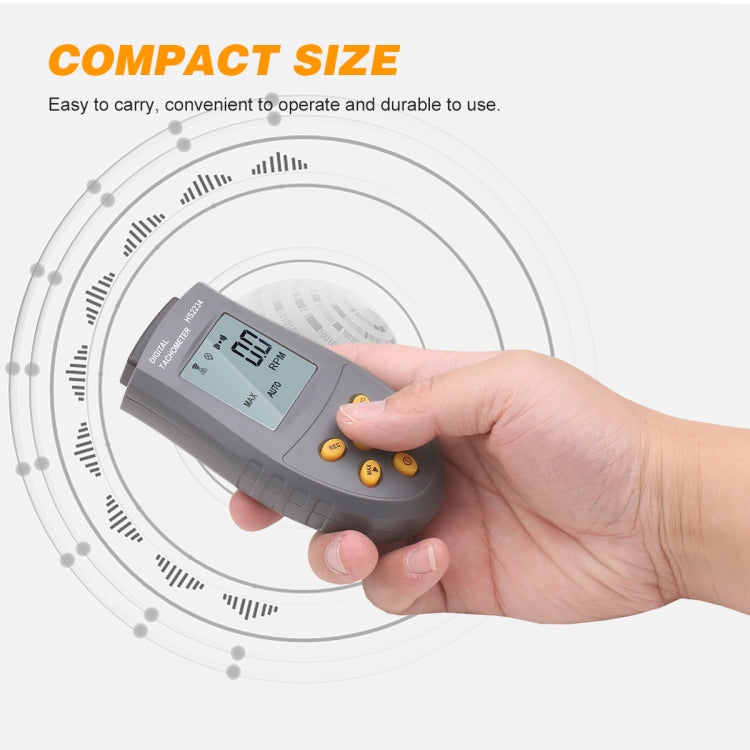 HS2234 Contagiri laser senza contatto Contagiri motore con display digitale, HS2234