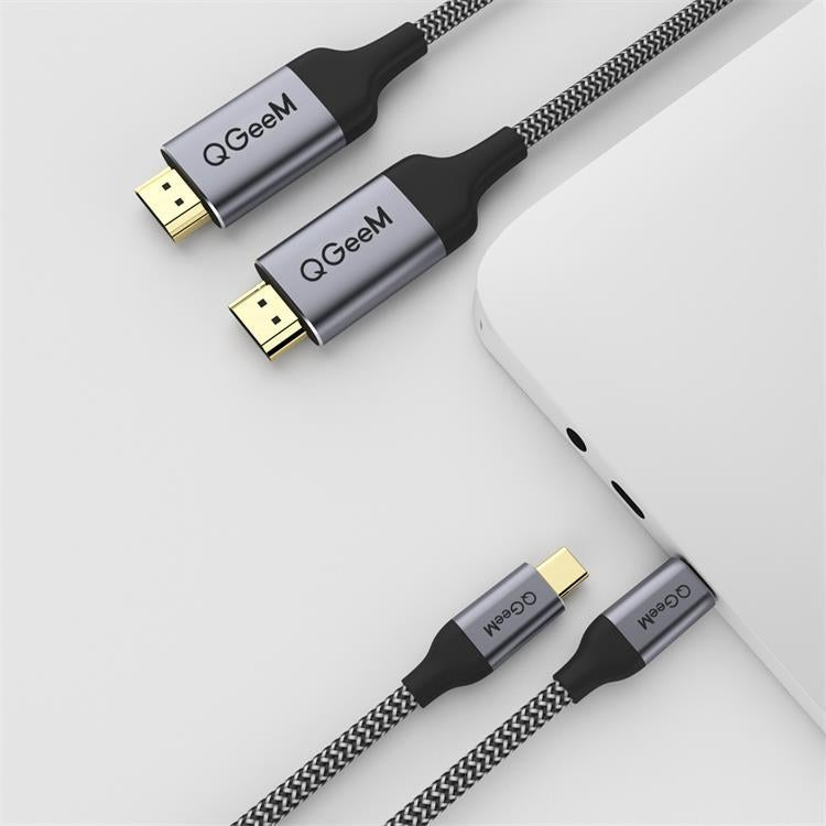 Cavo QGeeM QG-UA09 da tipo C a HDMI, 1.2m, 1.8m, 3m