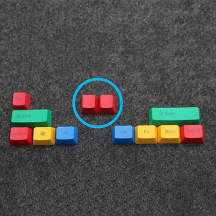 Copritasti PBT per tastiera meccanica RGBY, Front Letter, Side Letter, No Letter