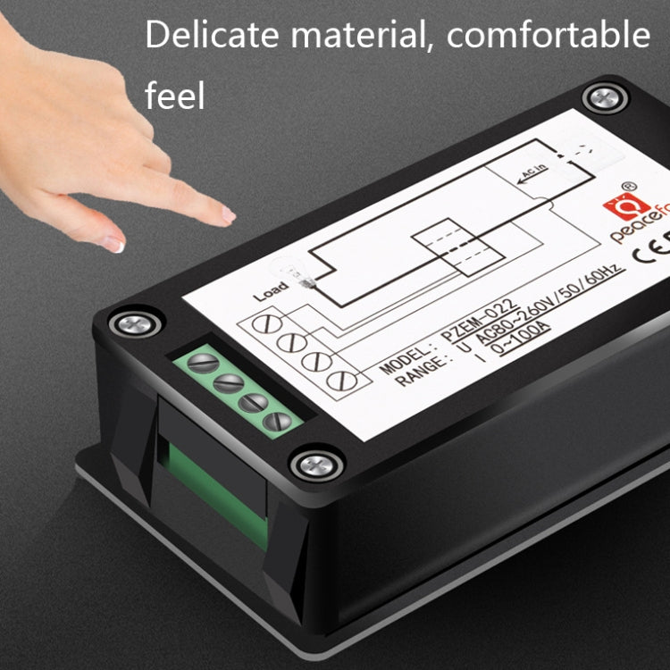 Peacefair versione inglese monitor di alimentazione con display digitale AC multifunzionale, 5A, 10A, 100A (Closed CT), 100A (Open and Close CT)