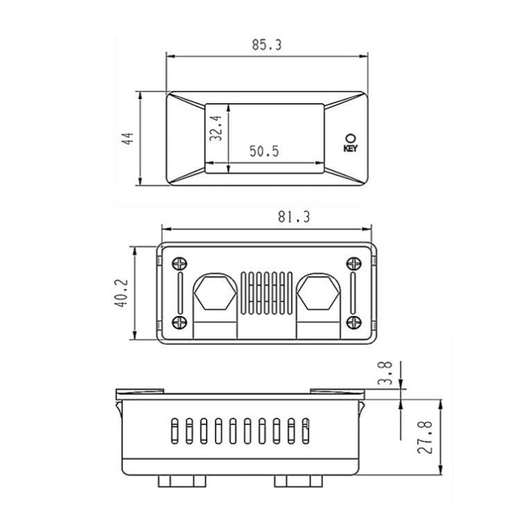 Peacefair PZEM-025 DC Tester per display digitale DC multifunzionale, 50A, 100A, 200A, 300A