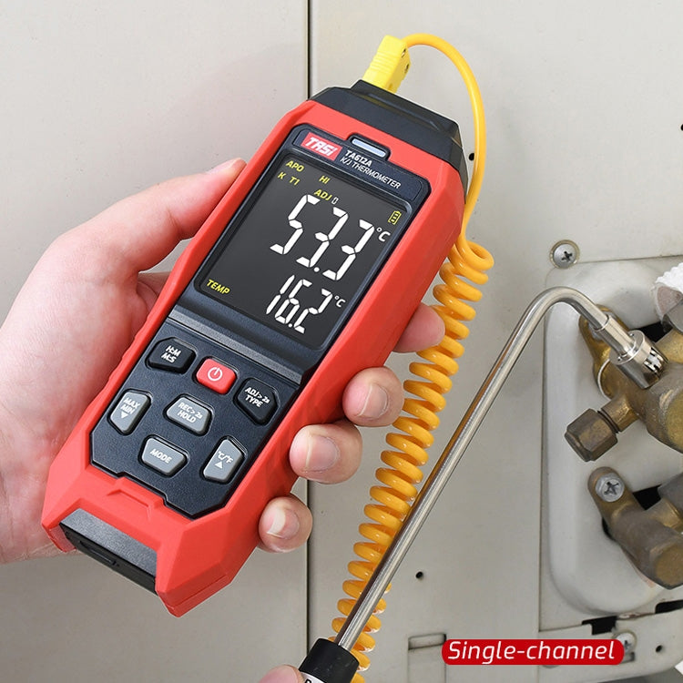 TASI Misuratore di temperatura a contatto Termometro con sonda a termocoppia tipo K, stile:, TA612A Single Channel, TA612B Dual Channels, TA612C 4 Channels
