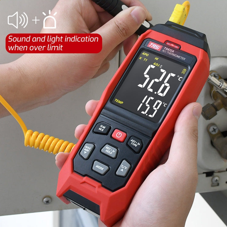 TASI Misuratore di temperatura a contatto Termometro con sonda a termocoppia tipo K, stile:, TA612A Single Channel, TA612B Dual Channels, TA612C 4 Channels