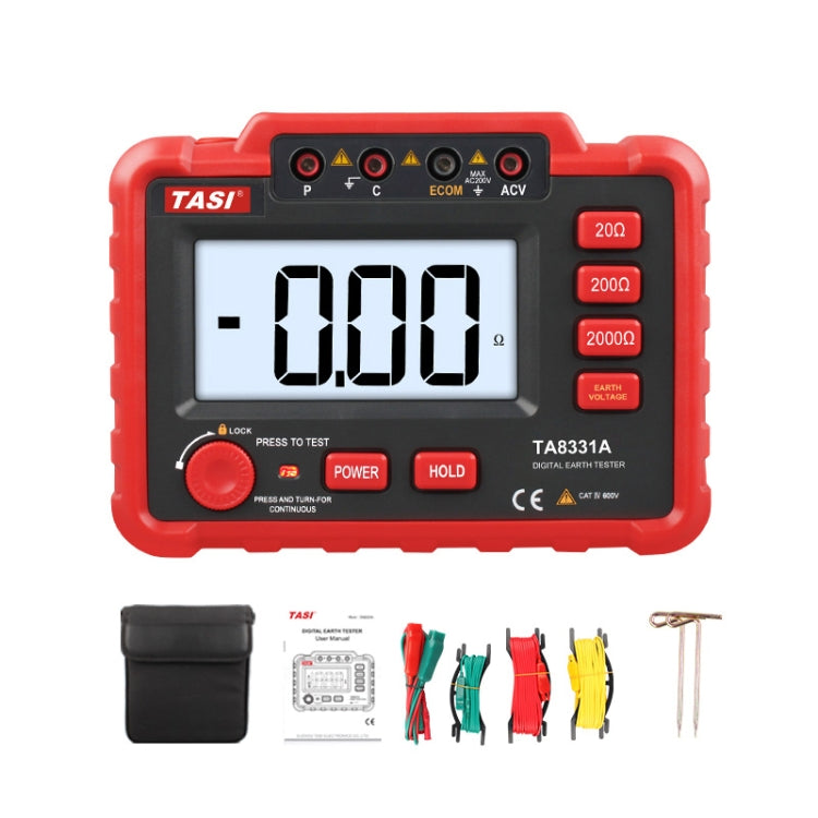 TASI TA8331A Tester di resistenza di terra Misuratore di resistenza di terra digitale ad alta precisione, TASI TA8331A