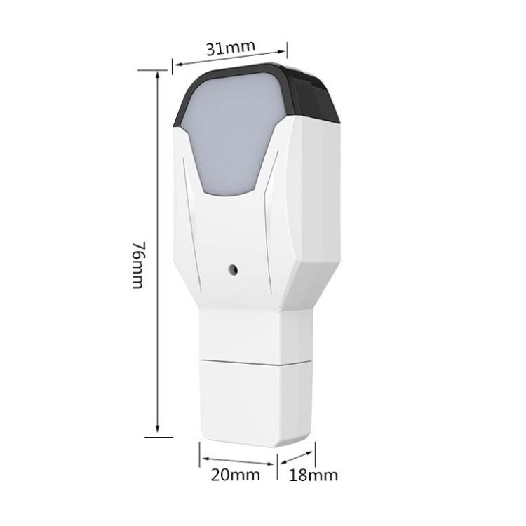 2 PCS IR18 Telecomando vocale intelligente multifunzionale a infrarossi WiFi con funzione di luce notturna