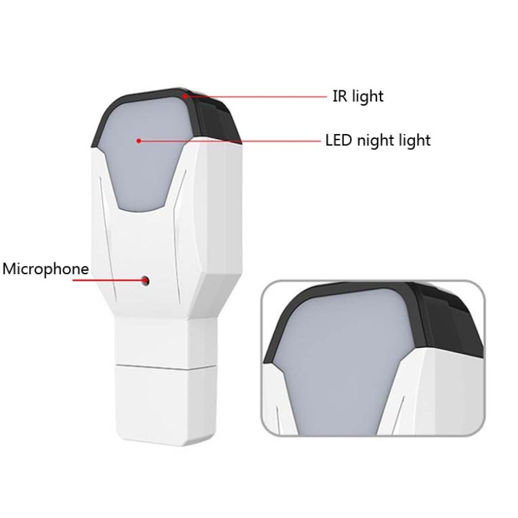 2 PCS IR18 Telecomando vocale intelligente multifunzionale a infrarossi WiFi con funzione di luce notturna