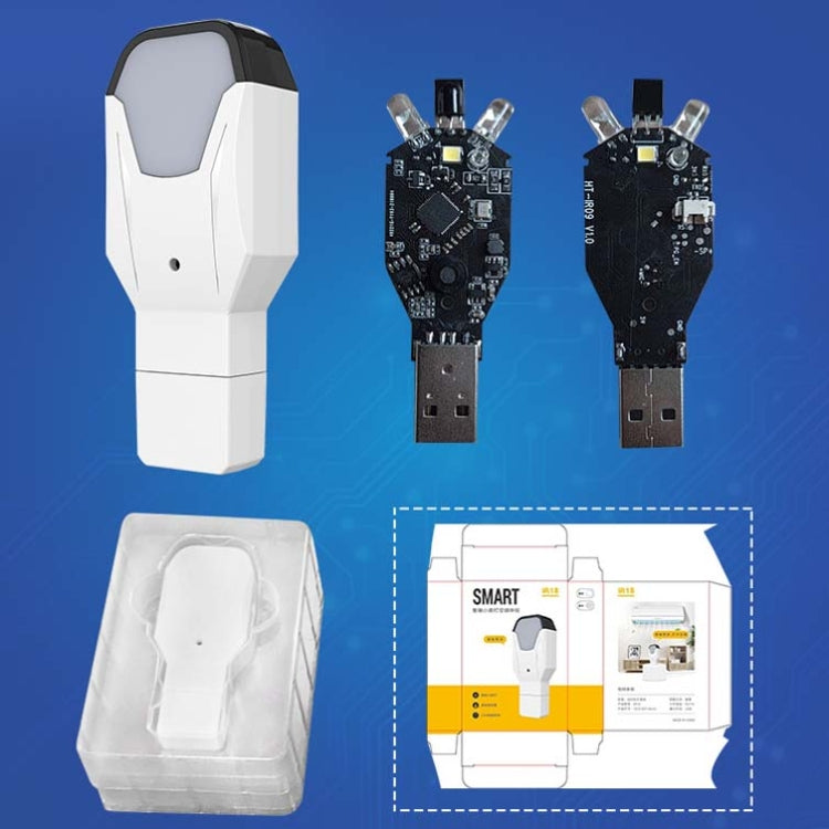 2 PCS IR18 Telecomando vocale intelligente multifunzionale a infrarossi WiFi con funzione di luce notturna