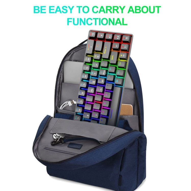 ZIYOU LANG T8 Tastiera meccanica da gioco luminosa RGB a 68 tasti, lunghezza cavo: 1,6 m, T8 Black Green Shaft, T8 Black Tea Shaft, T8 White Green Shaft, T8 White Red Shaft, T8 Blue Green Shaft, T8 Pink Green Shaft, T8 Purple Green Shaft