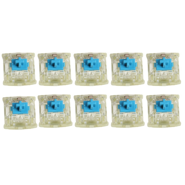 10 pezzi Cherry MX RGB interruttore albero trasparente tastiera meccanica corpo albero triangolare, 10pcs Black Shaft, 10pcs Red Shaft, 10pcs Tea Shaft, 10pcs Green Shaft, 10pcs Silver Shaft, 10pcs Mute Pink Shaft