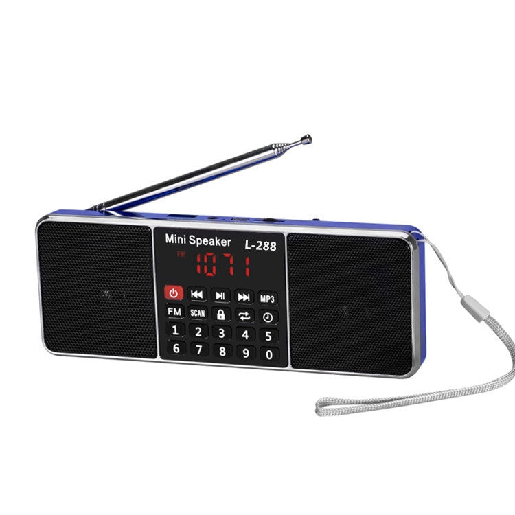 Doppio altoparlante Radio Lettore MP3 Supporto TF Card/U Disco con display a LED, L-288FM, L-288AM Bluetooth