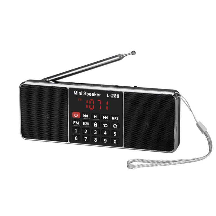 Doppio altoparlante Radio Lettore MP3 Supporto TF Card/U Disco con display a LED, L-288FM, L-288AM Bluetooth