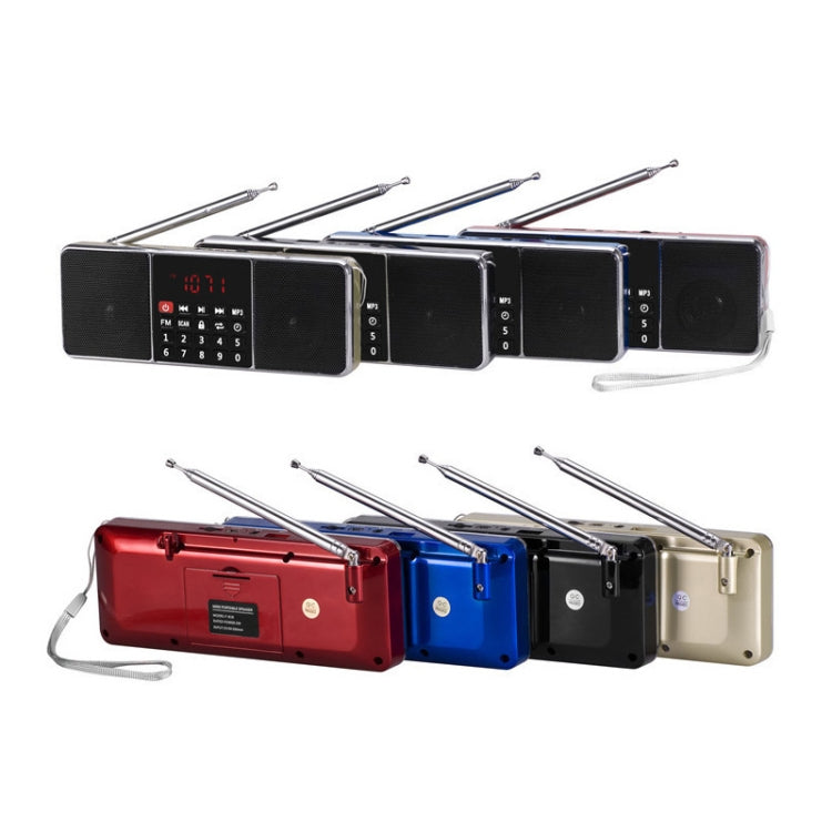 Doppio altoparlante Radio Lettore MP3 Supporto TF Card/U Disco con display a LED, L-288FM, L-288AM Bluetooth