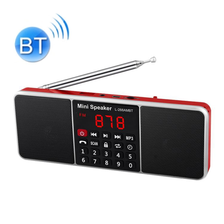 Doppio altoparlante Radio Lettore MP3 Supporto TF Card/U Disco con display a LED, L-288FM, L-288AM Bluetooth