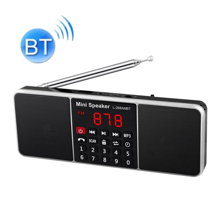 Doppio altoparlante Radio Lettore MP3 Supporto TF Card/U Disco con display a LED, L-288FM, L-288AM Bluetooth