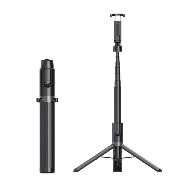 Treppiede da tavolo multifunzione live da 1,3 m Asta per selfie Bluetooth integrata portatile, Black Red, Black, White Silver