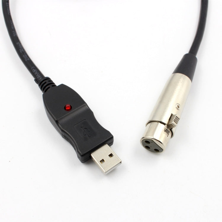 Connessione microfono da 3 m Cavo per computer da USB a XLR