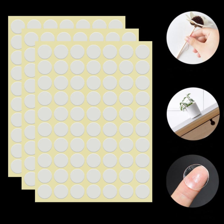 Nastro biadesivo rotondo trasparente Colla acrilica impermeabile senza tracce, 100pcs/sheet 5x0.5mm, 100pcs/sheet 6x0.5mm, 100pcs/sheet 7x0.5mm, 100pcs/sheet 8x0.5mm, 100pcs/sheet 9 x0.5mm, 100ocs/sheet 10x0.5mm, 50pcs/sheet 15x0.5mm