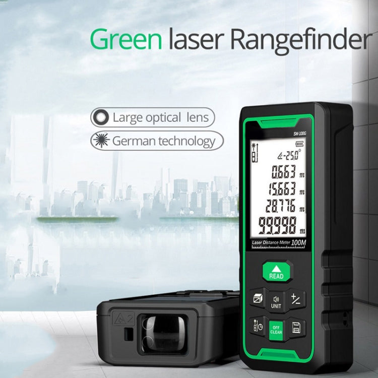 SNDWAY Telemetro laser verde per interni ed esterni ad alta precisione, distanza:, 50m, 70m, 100m
