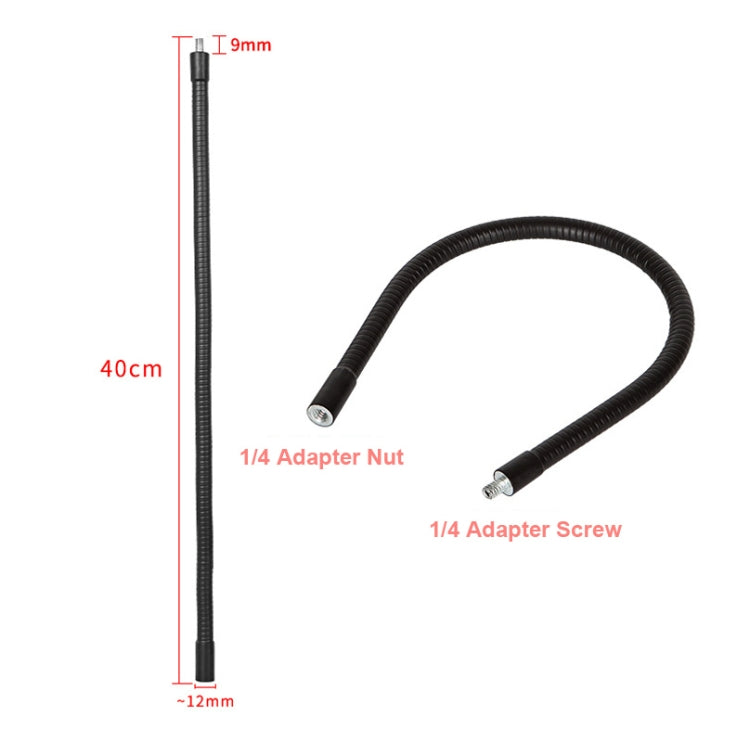 Accessori per treppiede per tubo di prolunga per staffa per trasmissione in diretta da 40 cm, stile:, Only Hose, Hose + PTZ, Hose+PTZ+Phone Clip, Hose+PTZ+Rotatable Phone Clip