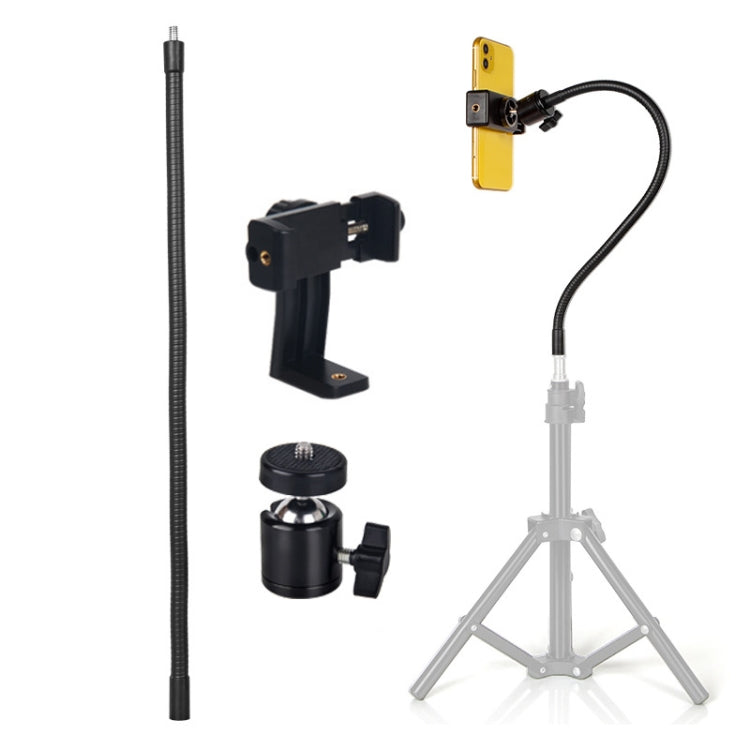 Accessori per treppiede per tubo di prolunga per staffa per trasmissione in diretta da 40 cm, stile:, Only Hose, Hose + PTZ, Hose+PTZ+Phone Clip, Hose+PTZ+Rotatable Phone Clip