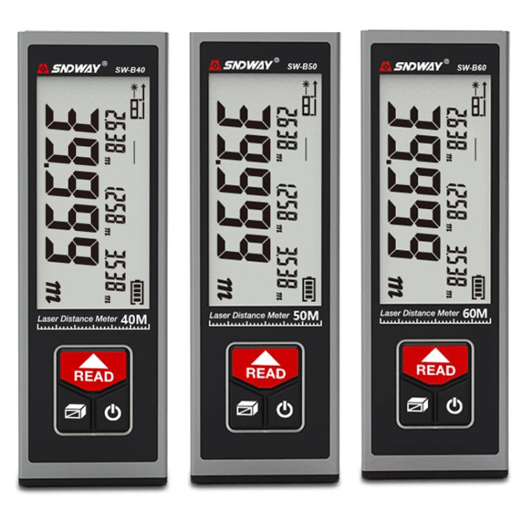 Righello di misurazione a infrarossi per telemetro laser SNDWAY, stile:, 40m Precision Version, 50m Precision Version, 60m Precision Version, 40m Bluetooth Version, 50m Bluetooth Version, 60m Bluetooth Version