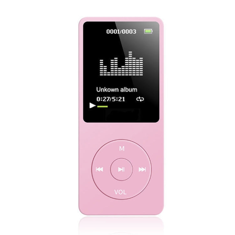 Card Lettore MP4 Lossless ultrasottile con schermo, White, Pink, Red, Gold, Black, Light Blue