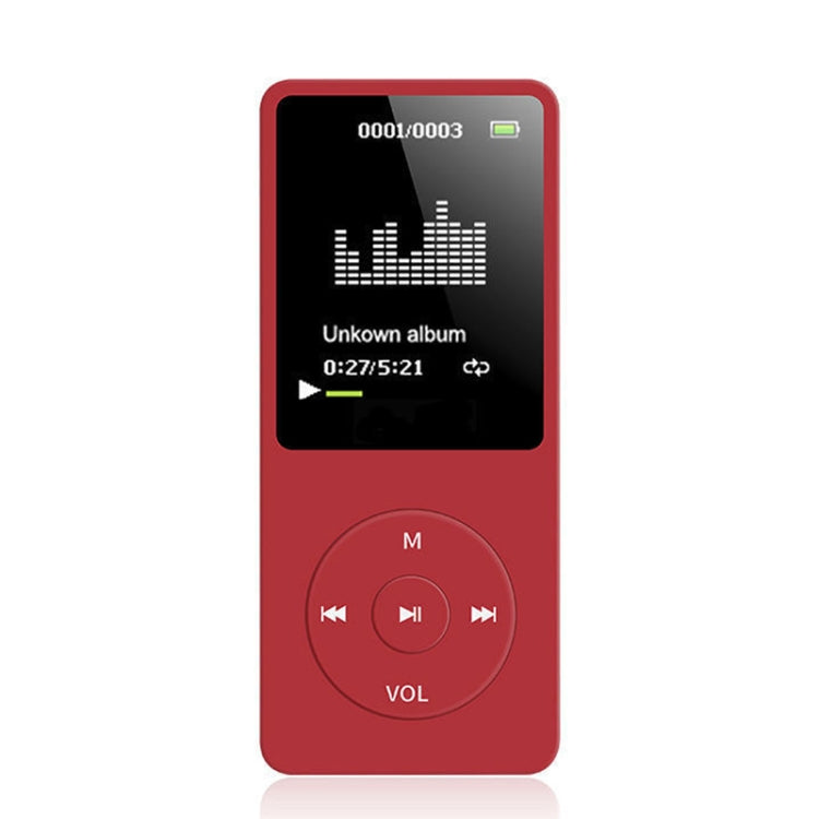 Card Lettore MP4 Lossless ultrasottile con schermo, White, Pink, Red, Gold, Black, Light Blue