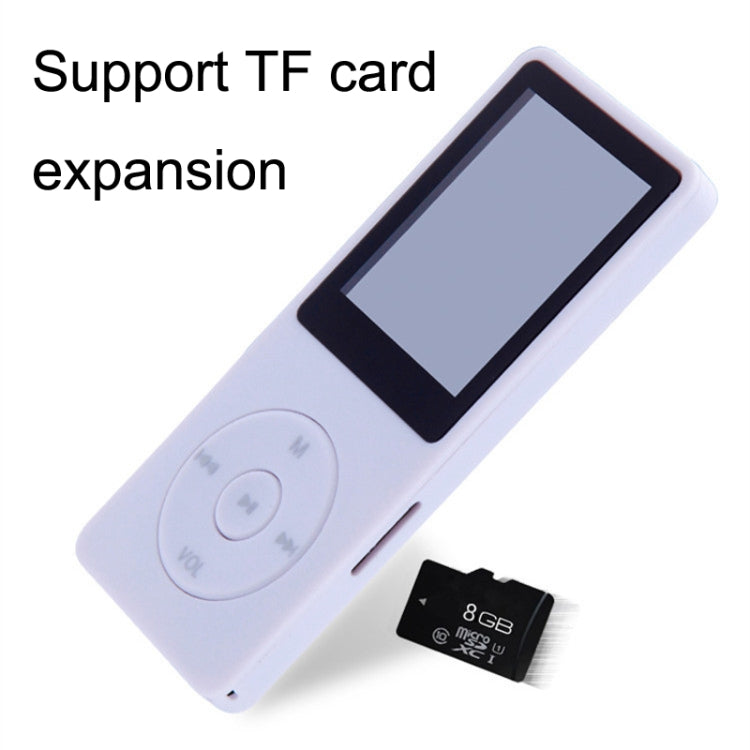 Card Lettore MP4 Lossless ultrasottile con schermo, White, Pink, Red, Gold, Black, Light Blue