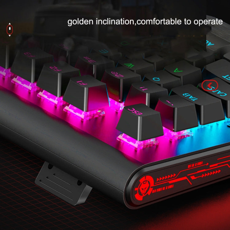 LANGTU K1000 104 Tasti Gioco Tastiera cablata portatile USB luminosa, lunghezza cavo: 1,5 m