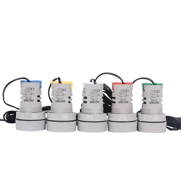 SINOTIMER -20-199 Gradi Celsius Piccolo indicatore di visualizzazione della temperatura, ST16C-04 Green, ST16C-05 Yellow, ST16C-01 Red, ST16C-02 White, ST16C-03 Blue