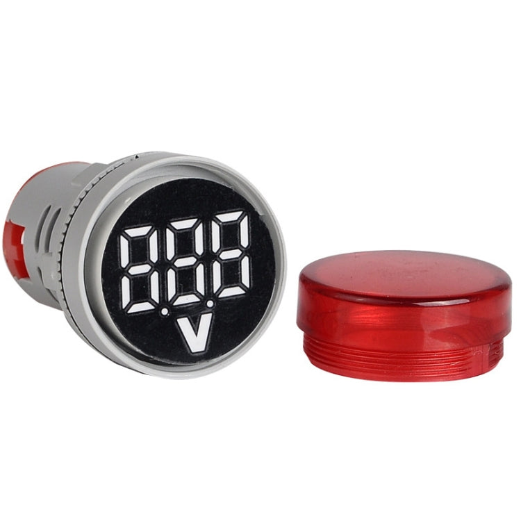 2 PCS Indicatore di segnale di tensione CC 22mm Voltmetro universale rotondo 6-100V, 6-100V Green, 6-100V Yllow, 6-100V Red, 6-100V White, 6-100V Blue