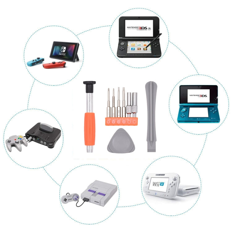 taessv Set di cacciaviti per lo smontaggio della console di gioco per Nintendo Switch, 9 In 1