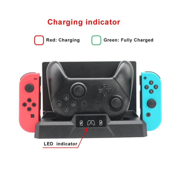 Staffa di archiviazione della base di ricarica per console di gioco multifunzionale per Nintendo Switch, S053