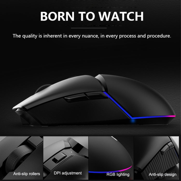 Ajazz I309Pro 1600 DPI 8 Tasti Dual Mode Gaming Mouse Wireless Bluetooth