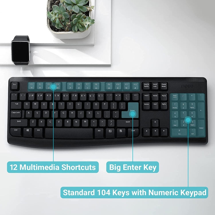Le migliori offerte per Rapoo X1800PRO 104 Keys Waterproof Multimedia Wireless Keyboard Mouse Set sono su ✓ Confronta prezzi e caratteristiche di prodotti nuovi e usati ✓ Molti articoli con consegna gratis!, Black, White