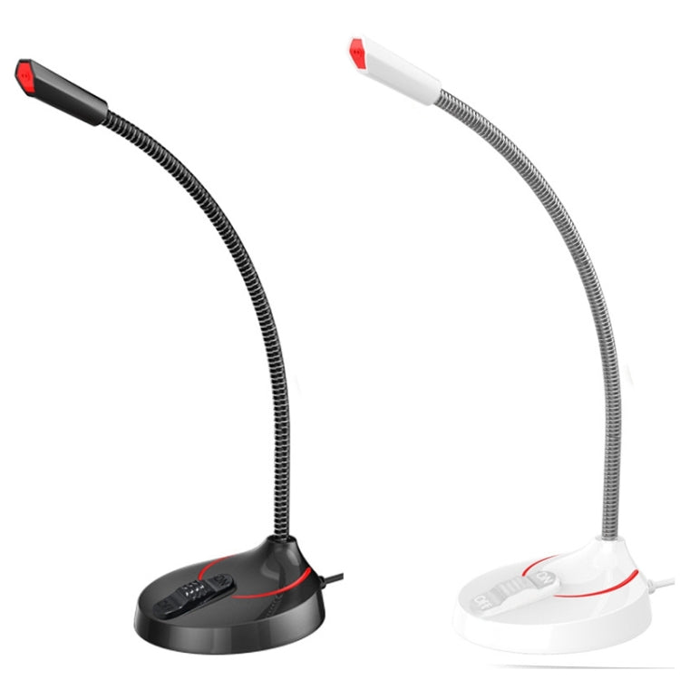F12 Microfono da tavolo per riunioni con tubo metallico, specifiche:, 3.5 Version (Black), 3.5 Version (White), USB Version (Black)