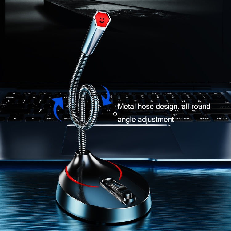 F12 Microfono da tavolo per riunioni con tubo metallico, specifiche:, 3.5 Version (Black), 3.5 Version (White), USB Version (Black)