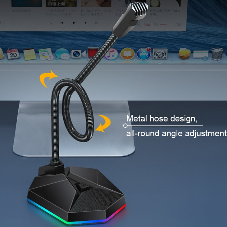 Microfono da tavolo per riunioni con tubo in metallo, specifiche:, 3.5 Version (Black), USB Version (Black)
