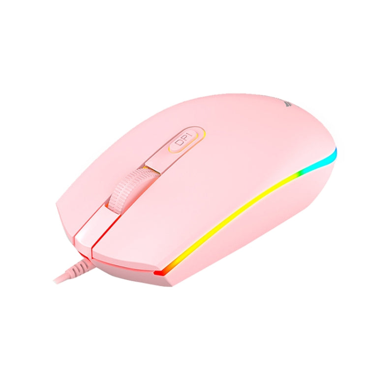 Zerodate V6 4 Tasti 1600 DPI Gioco Colorato RGB Marquee USB Luminoso Mouse cablato, Lunghezza cavo: 1,35 m